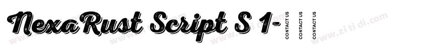 NexaRust Script S 1字体转换